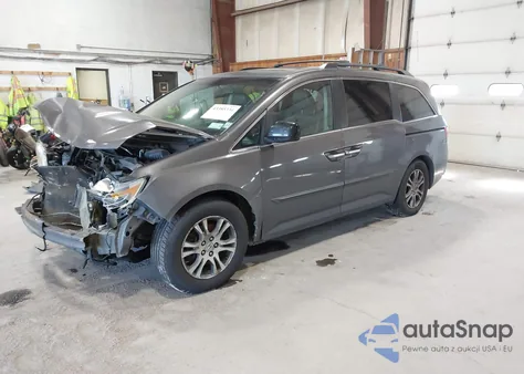 2011 Honda Odyssey Ex-L from USA, damaged, VIN 5FNRL5H67BB100735